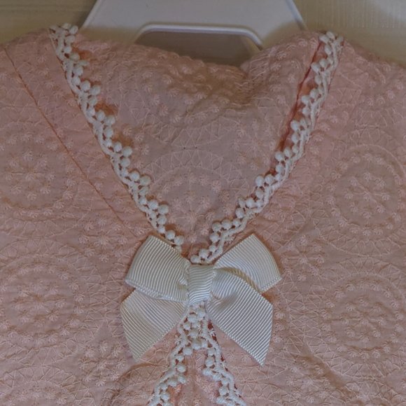 Catherine Malandrino Pink Lace Pearl Cotton Pleated Dress - 6-9 mos. NWOT - Picture 6 of 11